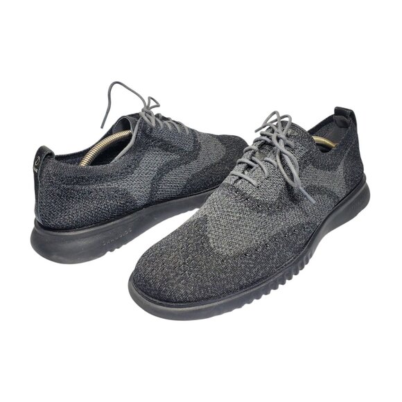 Cole Haan 2.Zerogrand Stitchlite Wingtip Oxfords Knit Shoes Men\'s 11.5 Black main image 6